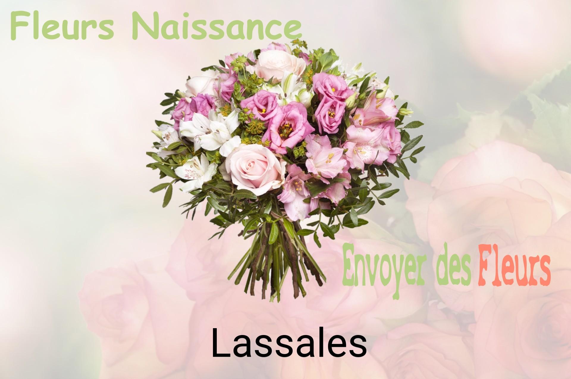 Bouquet de fleurs de naissance livré à Lassales